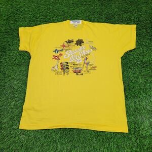 Vintage 1988 Sussex Air-Show Shirt Large 22x26 Airplane